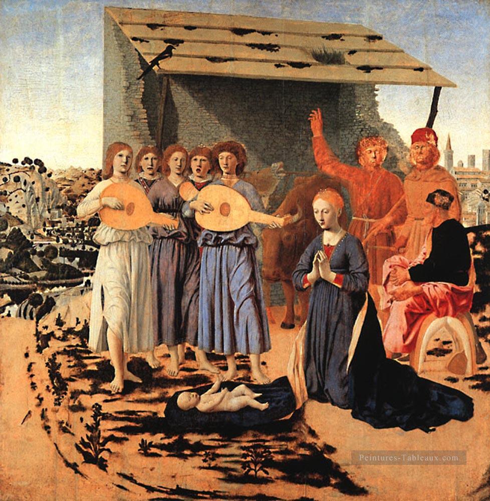 Nativité Humanisme de la Renaissance italienne Piero della Francesca Peintures à l'huile